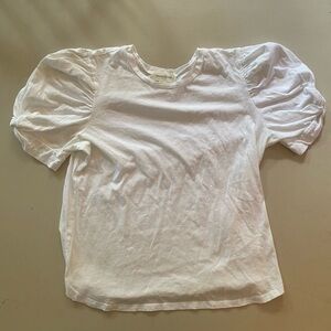 Treasure & Bond White Puff Sleeve Tee
